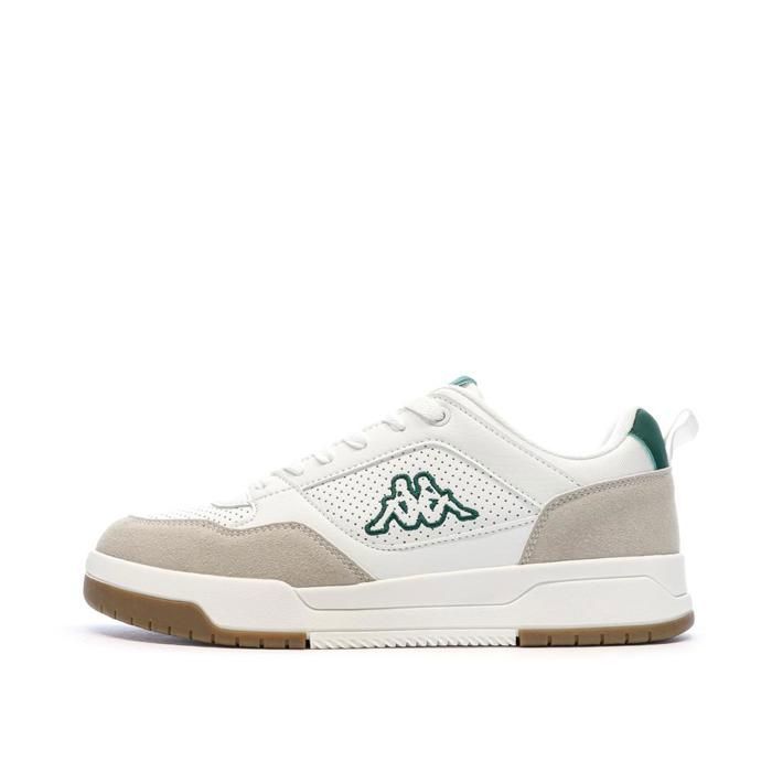 Kappa Baskets Blanches/Beiges/Vert Homme Kappa Logo Manis