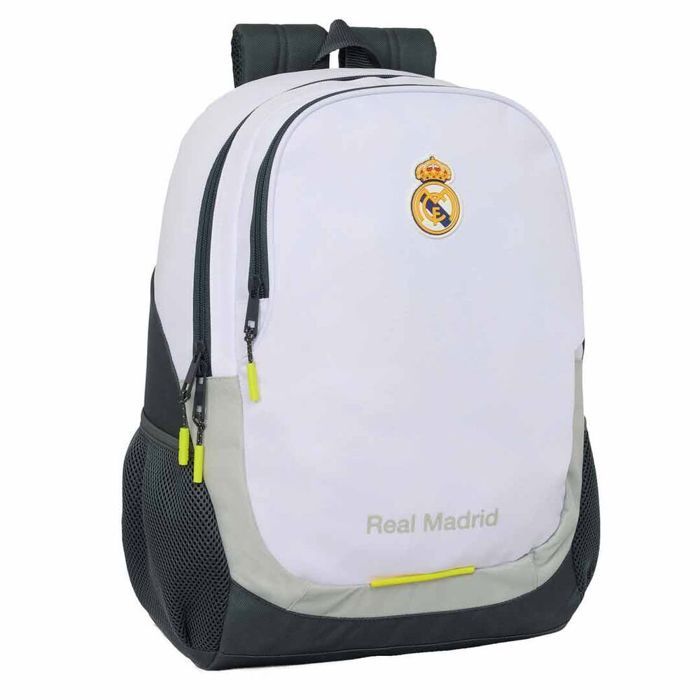 Sac à dos enfant - SAFTA - Real Madrid 2025/26 - 44 cm - blanc - adaptable chariot