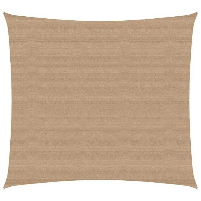 Voile dombrage PEHD - vidaxl - 160 g/m² - 4x4 m - Taupe - Carré - 90% protection UV - Perméable au vent et à leau