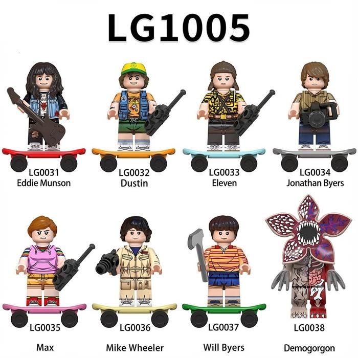 Lot de 8 figurines Personnages de séries téléviséesPersonnages populaires Figure Jouets pour Enfants Fans Cadeaux de Noël-Style 1