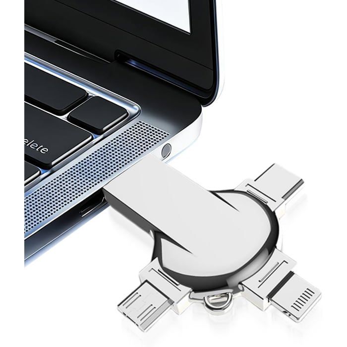 Cle Usb En Code Cle Usb 256 Go, 4 En 1 Clé Usb, 256 Go Cle Usb, Sans App, Cruciforme ...