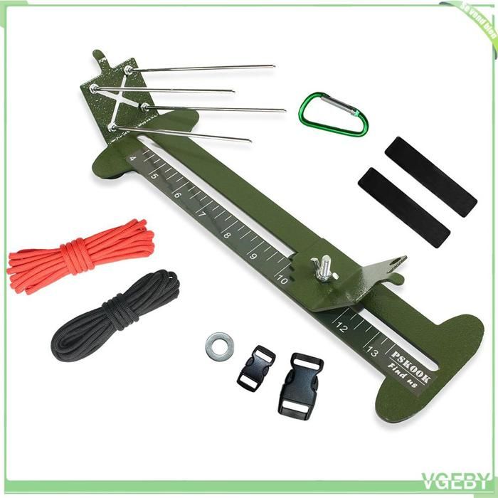 Fafeicy kit d’outils de paracorde Kit de gabarit de Bracelet paracorde Kit doutils de paracorde outil sport camping Vert armée