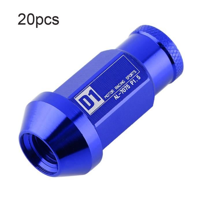 Écrou en Aluminium de Roue de Course de Vis de Pneu de Voiture M12X1.5 Écrou de Roue de Vis de Pneu de Voiture Écrou de Roue de Course pour la Maison( Violet