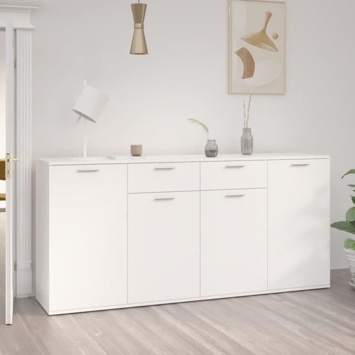 Buffet En Bois De Manguier Massif – 110x35x65 Cm – 1 Porte + 1 étagère – Style Rustique – À Assembler – Fixation Murale Incluse - 4