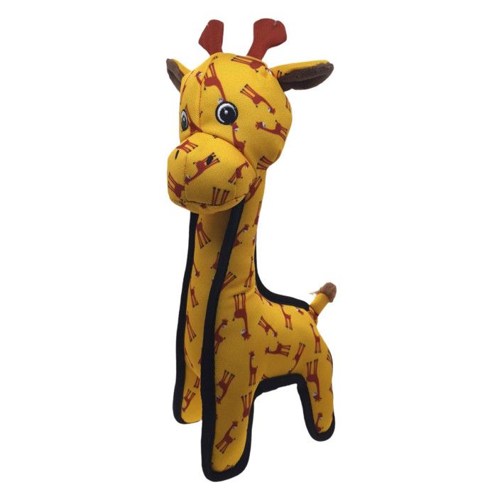 Meilleurs prix pour Jouet Strong Stuff Girafe jaune 35 cm, pour chien