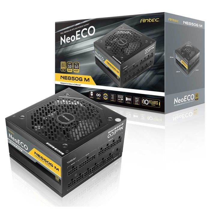 Antec NeoECO Gold Modular NE850G Alimentation électrique interne ATX12V 3.0 80 PLUS Gold CA 100 240 V 850 Watt PFC active Europe - vue 4