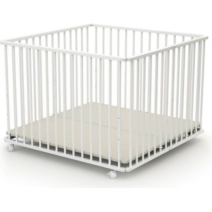 At4 Parc Pliant 100x100 Webaby Blanc Cdiscount Puericulture Eveil Bebe