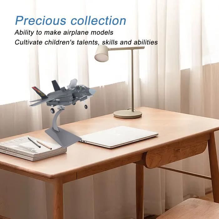 CRAZE Avion F35 à l'échelle 1:72 avec présentoir pour décoration de