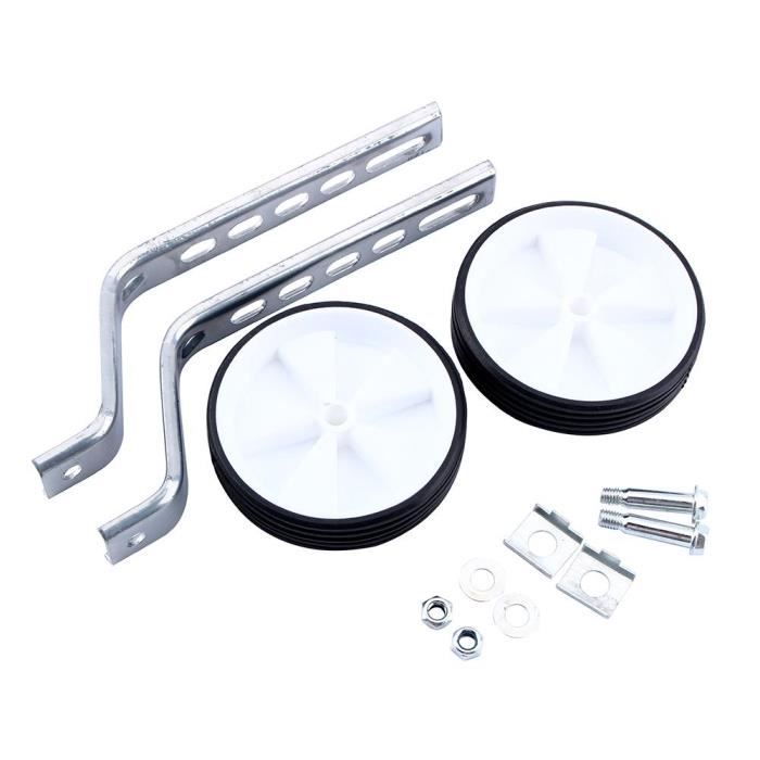 Stabilisateurs Petites Roues Pour Velo D Enfants 12 20 Reglables Paire Roulettes Stabilisateurs De Velo Blanc Tam Prix Pas Cher Cdiscount