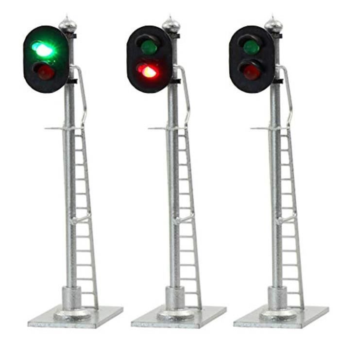 4 pc HO échelle feu de signalisation Modèle ferroviaire Lampes led #BL3 4 pc HO échelle feu de signalisation Modèle ferroviaire Lampes led #BL3