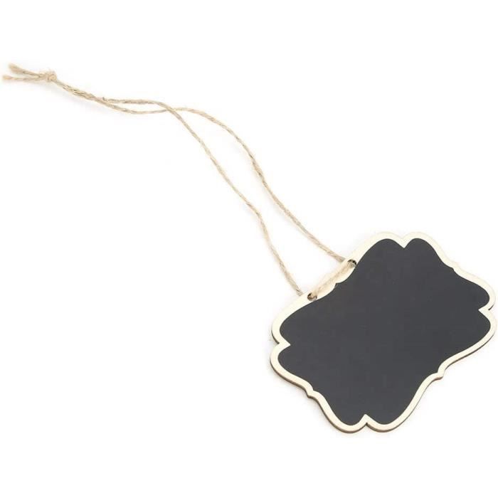 Lot De 20 étiquettes De Jardin En Bois Tableau Noir - Pour Identifier Les Plantes, Avec Piquet, Réutilisable à La Craie
