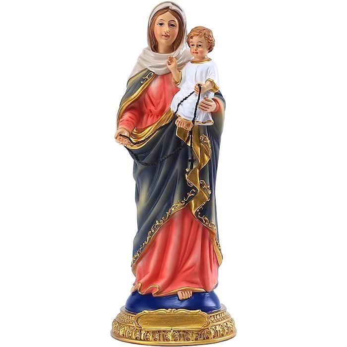 Statue De Jésus En Résine Blanche 15,3 Cm - Décoration De Bureau Et D'intérieur, Méditation Et Apaisement