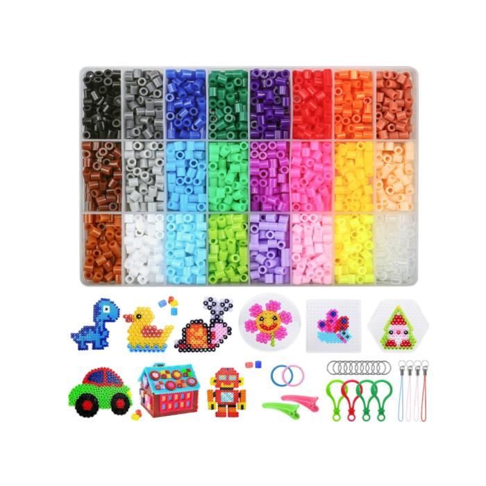 Set De 5200 Perles à Repasser Bafumiu - Kit Créatif Enfants Avec Plaques Motifs Et Accessoires - Idée Cadeau Anniversaire