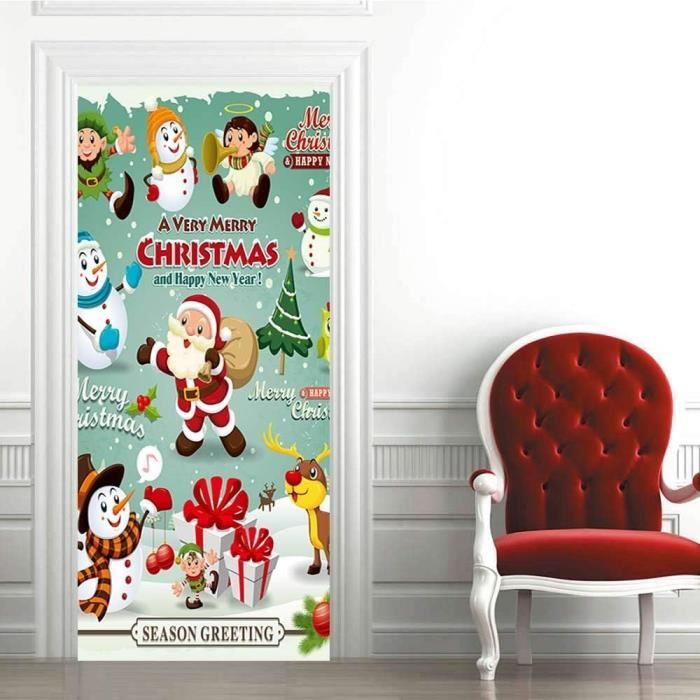Sticker Porte Trompe-l'œil Cinéma 80x200cm - Vinyle Autocollant, Facile à Poser Et Retirer, Décoration Salon Ou Chambre - 7