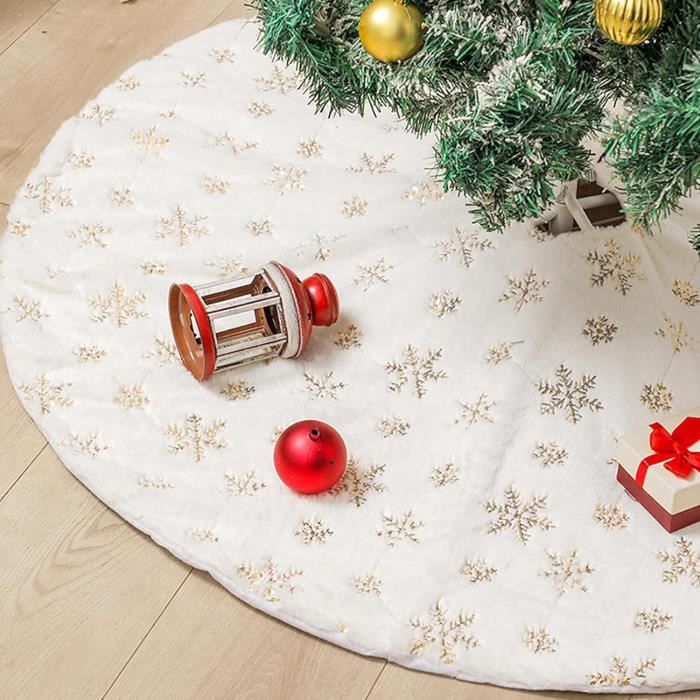 Jupe Arbre De Noël 78Cm, Cache Pied Sapin De Noël Artificiel Avec