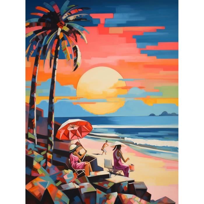 5D DIY Diamond Painting Kit,femme Abstraite Broderie Diamant Kit Complet Pour Adultes Enfants Cristal Strass Point De Croix Art Pour La Maison Décor Murale Cadeau (70x90cm/28x36in