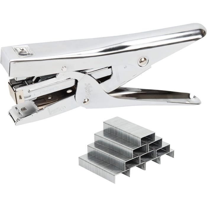 Agrafeuse Bureau ASelected - Ergonomique - 20 Feuilles - 24/6 mm et 26/ ...