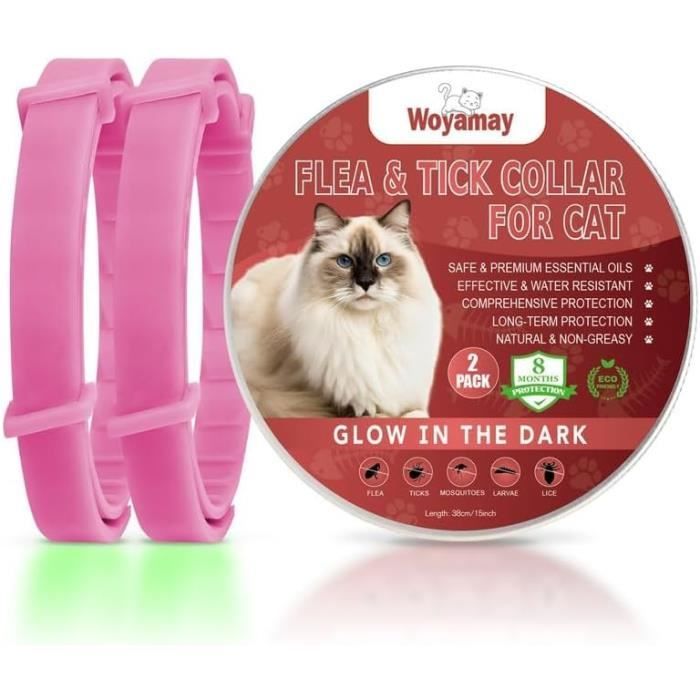 Collier Anti-puces Et Tiques Pour Chien Et Chat - Protection Longue Durée Contre Parasites, Taille Réglable