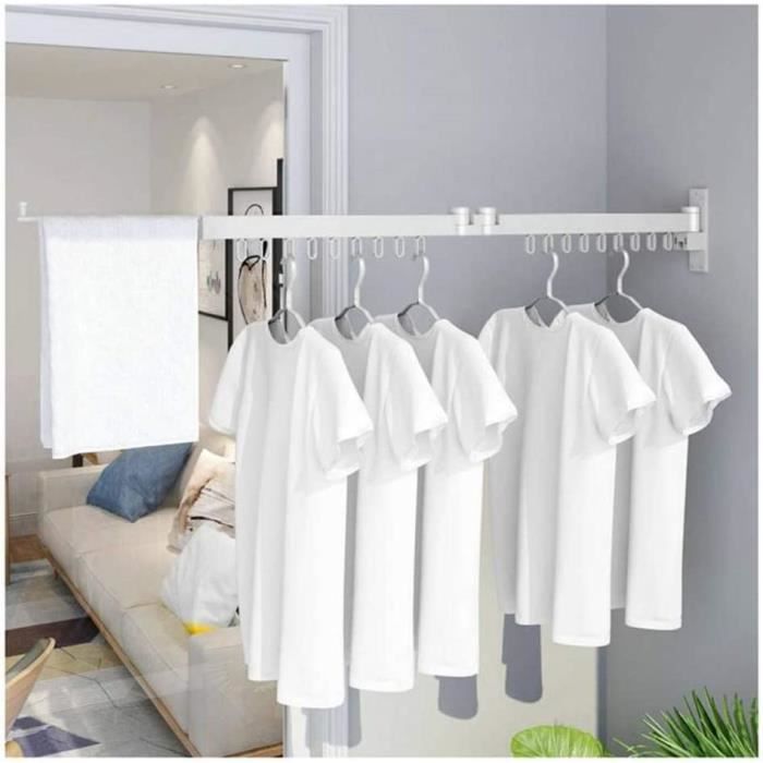 KMQRDZi Octopus Étendoir à linge double en aluminium 112 x 112 x 121 cm Étendoir à linge double pour balcon pliable et rotatif pour intérieur