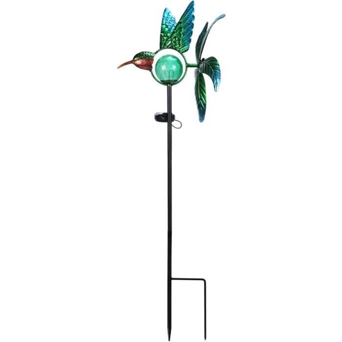 Décoration Solaire Papillon/colibri Flottant – Mouvement Réaliste Pour Jardin, Terrasse Ou Balcon