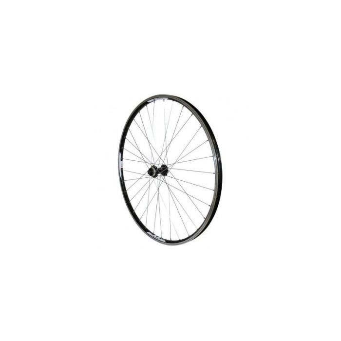 Roue VTT 29 - Shimano - Combo Avant Noir Renforcé - Compatible Disc Centerlock - Jante Double Paroi R. Inox