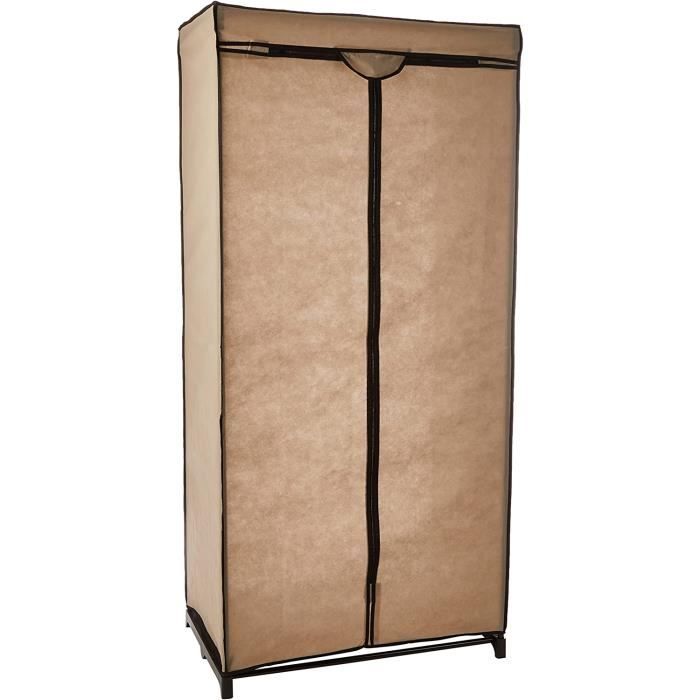 Armoire en Tissu Top. avec Structure métallique et Housse extérieure, Dimensions 75 x 50 x 160