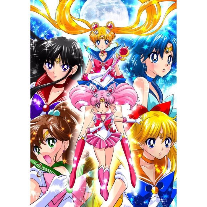 Kit Diamond Painting Sailor Moon 30x40cm - Broderie Strass 5D - Loisir Créatif Adulte/Enfant