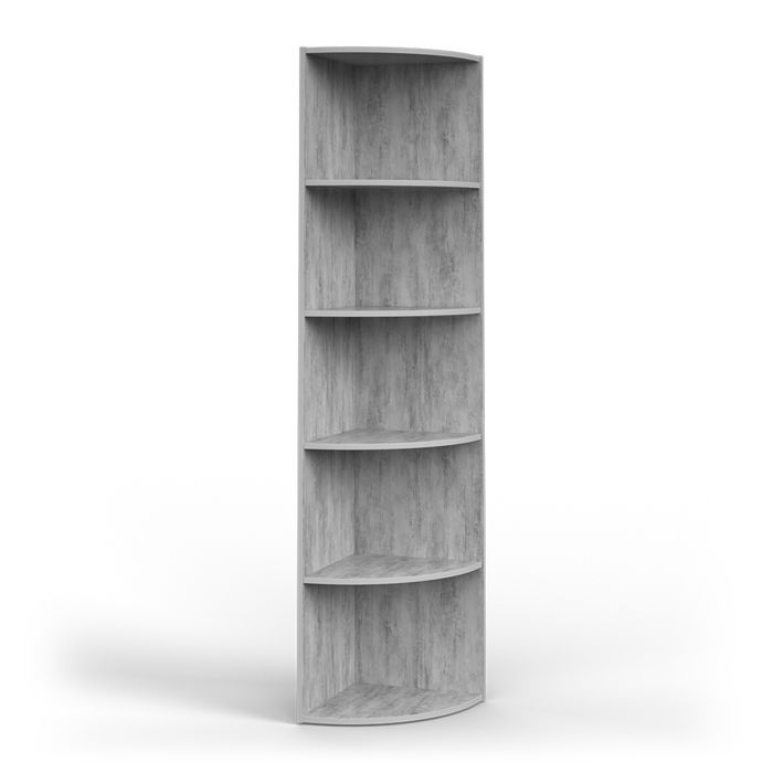 vicco étagère d'angle ecki, béton, 40 x 180 cm