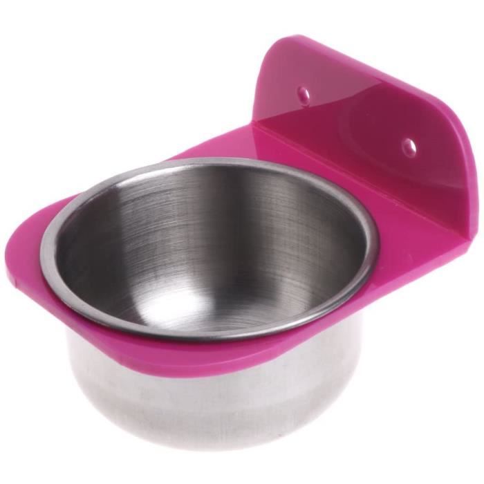 Mangeoire à Graines Et Eau à Suspendre En Métal - 20 X 32 Cm