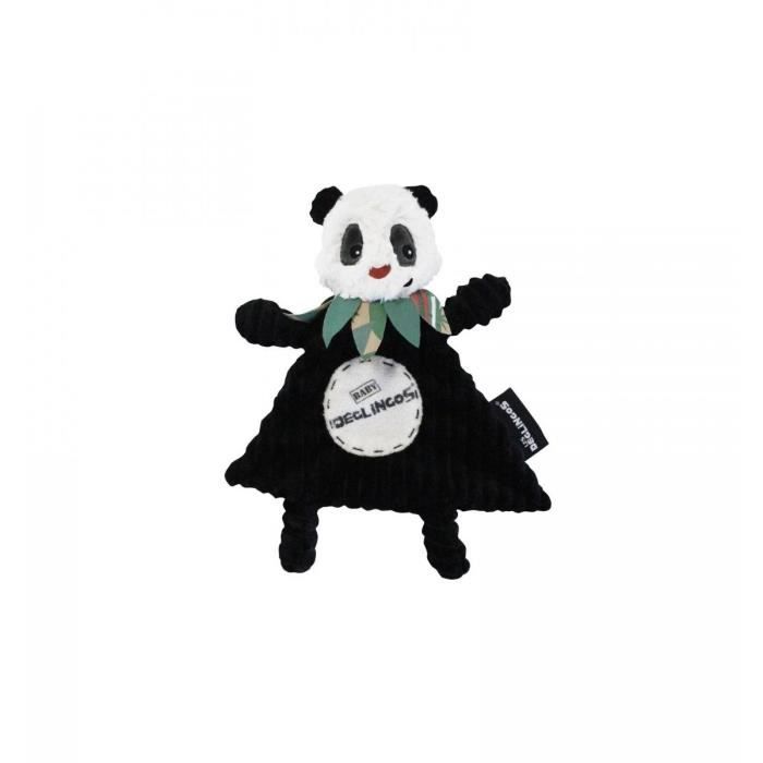 Doudou Baby Deglingos Rototos Le Panda - LES DEGLINGOS - Noir et blanc - Enfant - 22 x 3 x 25 cm