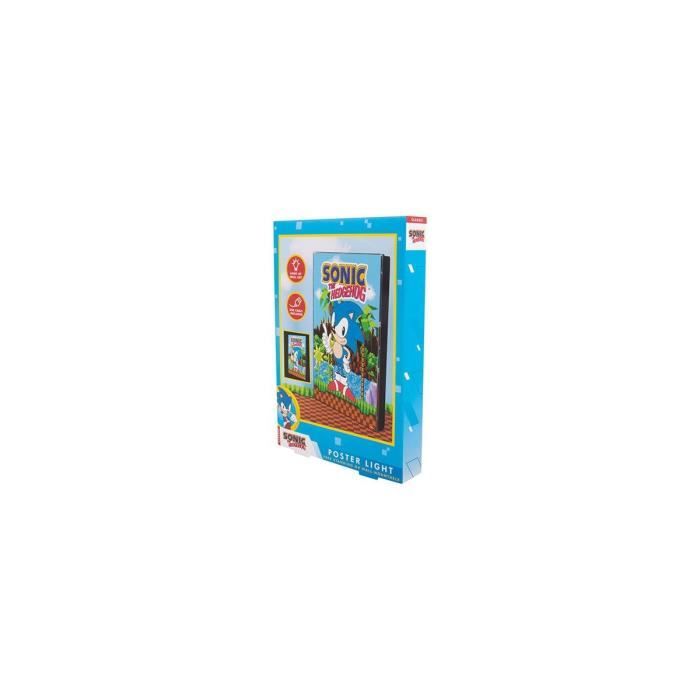 Fizz Creations Sonic Comic Ons - 2 Statuine Da Muro Con Adesivi - Personaggi 3D Collezionabili Con Parte Posteriore Piatta - 2