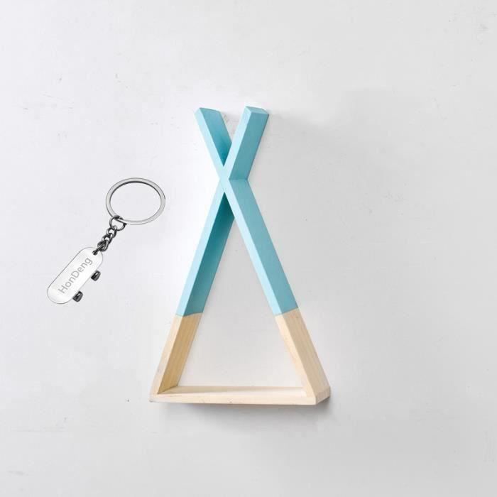 Etagere Tipi En Bois Etagere Murale Rangement Etagere De Rangement Chambre Enfant Bebe Diy Decor Bleu Aliba0107 12a Cdiscount Maison