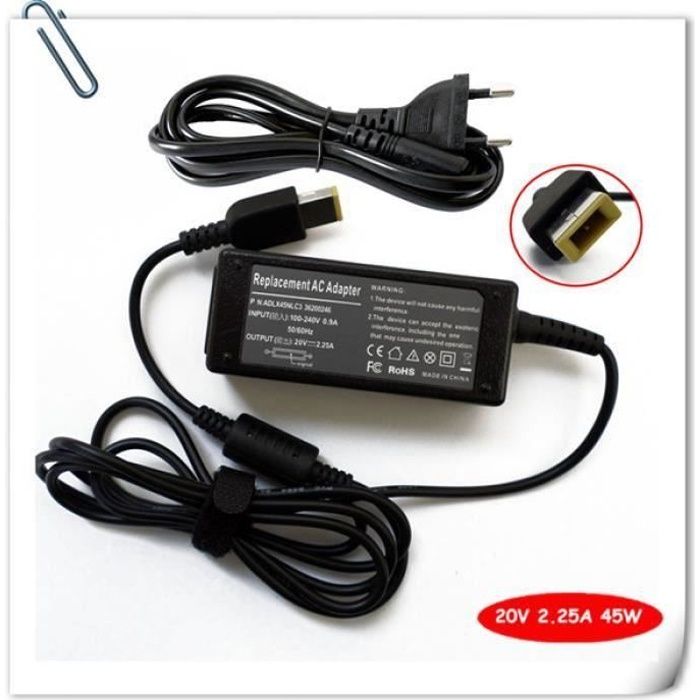 Chargeur Pour Lenovo G50 – 20V 3.25A, Neuf, Adaptateur Secteur Générique