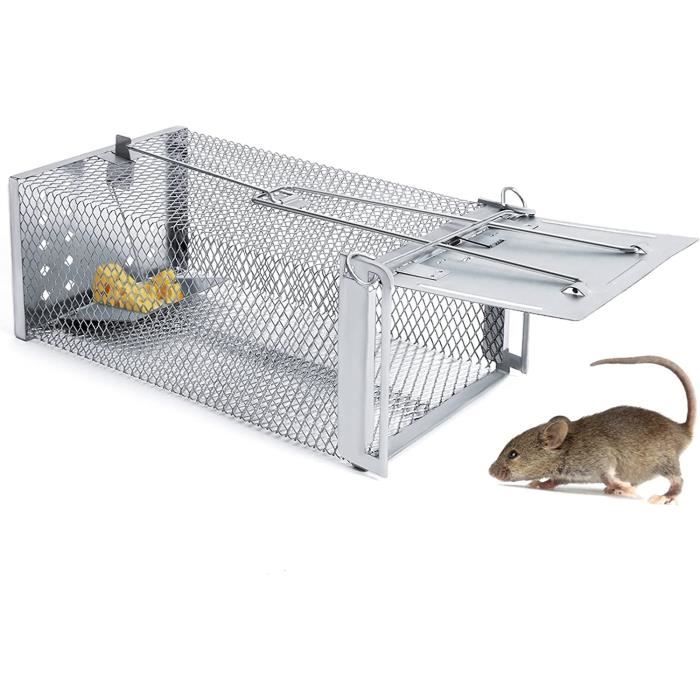 Piege a Souris Vivante, Cage Piège de Capture, Piège à Nourriture pour Souris, Réutilisable