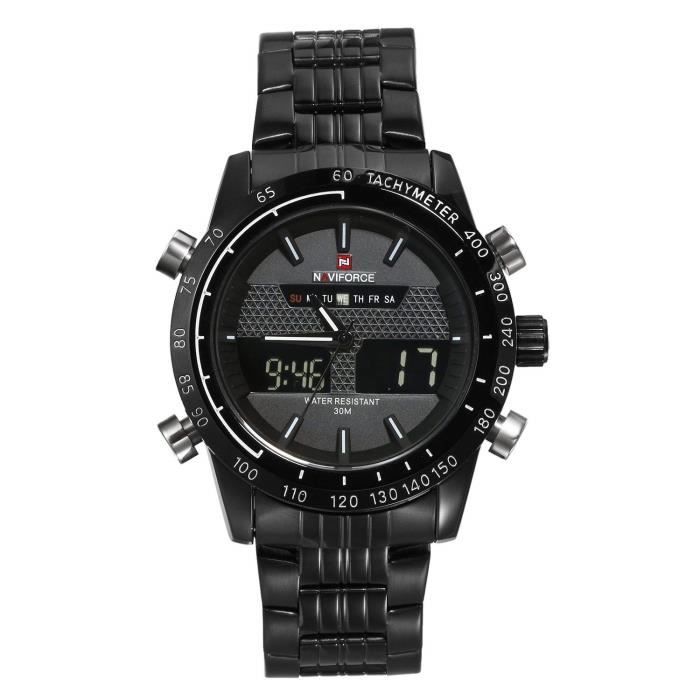 Montre homme affichage digital et analogique Clearance