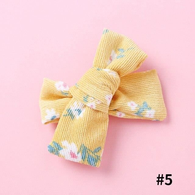 Barrette En Nylon A Nœud Papillon Pour Bebe Fille Imprime De Fleurs Clips Design A La Mode Accessoires De Cheveux Ca Wl Cdiscount Au Quotidien