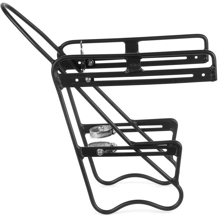 Raider front porte bagage avant velo montage universel noir pour fourche de 25 a 42 mm de diametre Cdiscount Sport