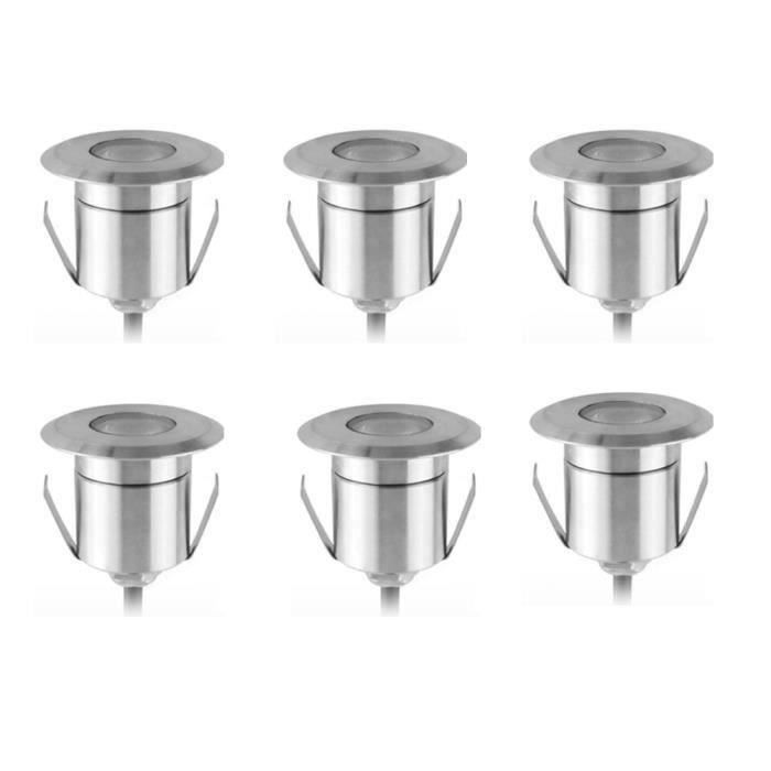 Spot Led Encastrable Souterraine Eclairage Exterieur Pour Terrasse Jardin Chemin Escalier Patio 1w Cob Lot De 6 Blanc Chaud Achat Vente Spot Led Encastrable Cdiscount