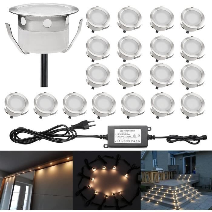 Spot À Faisceau LED Exterieur - Projecteur De Sol Lumières, IP67 Étanche Projecteur LED Projecteur De Mur Extérieur De Bâtiment Extérieur Lumières