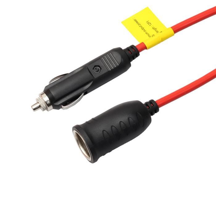 Cable - Adapter Rallonge Résistante De Pied 12V 12Ft Avec La Prise D'Allume-Cigare 3.5M En Plastique MLT