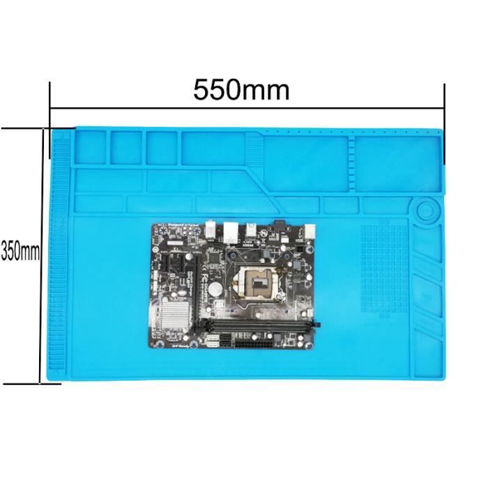 Tapis de soudure S-110 en silicone résistant à la chaleur 280 x 200 mm