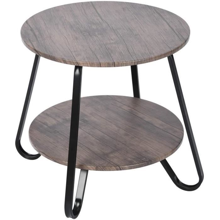Table Basse Salon 80x80cm - Style Marbre Et Doré - Pieds Métal - Design Industriel
