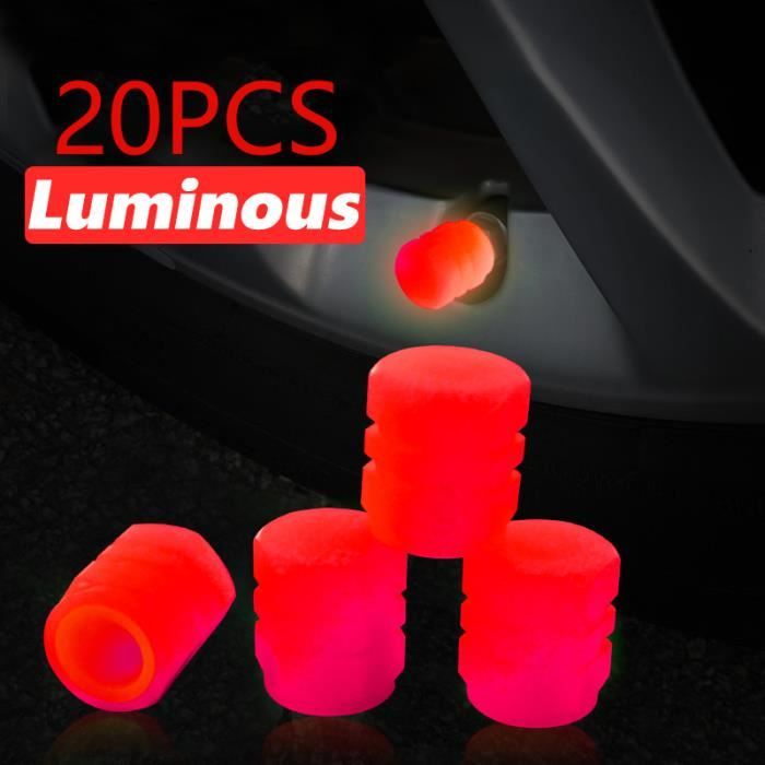 Bouchons De Valve Lumineux LED Pour Vélo, Moto, Scooter – Lot De 4