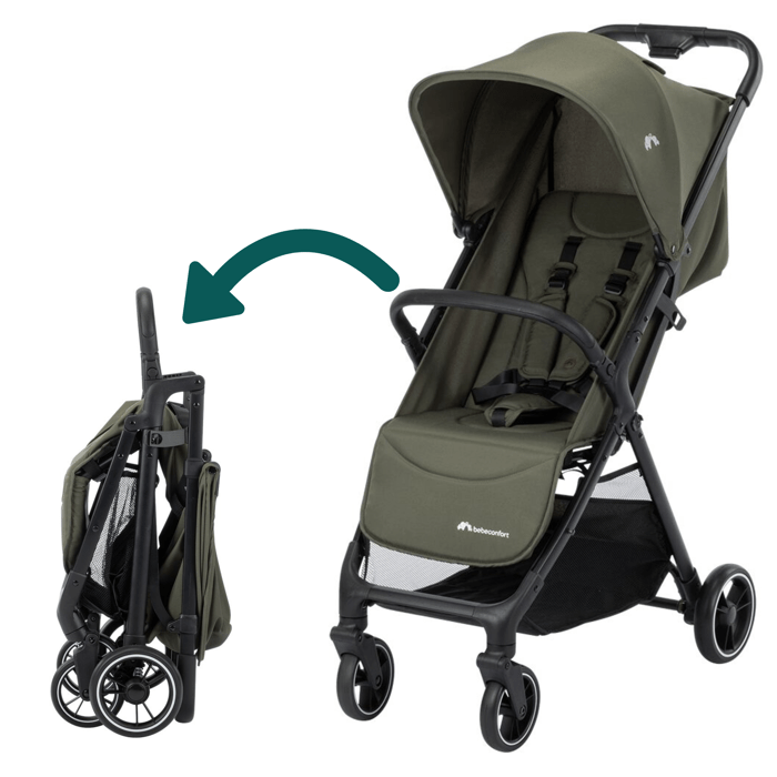 Poussette Canne Bebeconfort Azur 0-15 Kg – Pliage Automatique, Panier Spacieux - vue 2