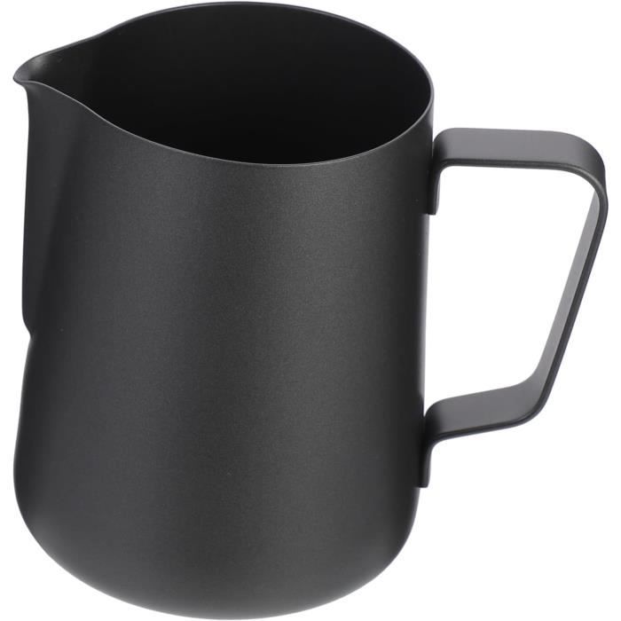 Lot De 6 Petits Pots à Lait En Porcelaine 50 Ml - Avec Cuillère, Bec Verseur, Blanc - 6