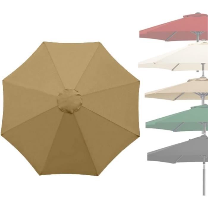 FUTUREORYY 2 Pièces Capuchons Remplacement Parasol Extérieur - Embouts Plastique Gris Clair