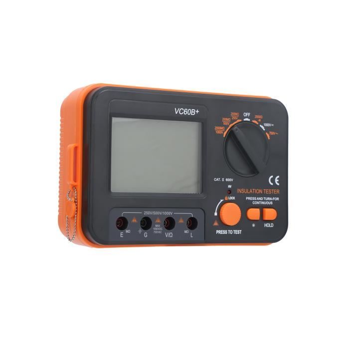 VC60B+ LCD Isolation Numérique Multimètre Testeur D'Isolation