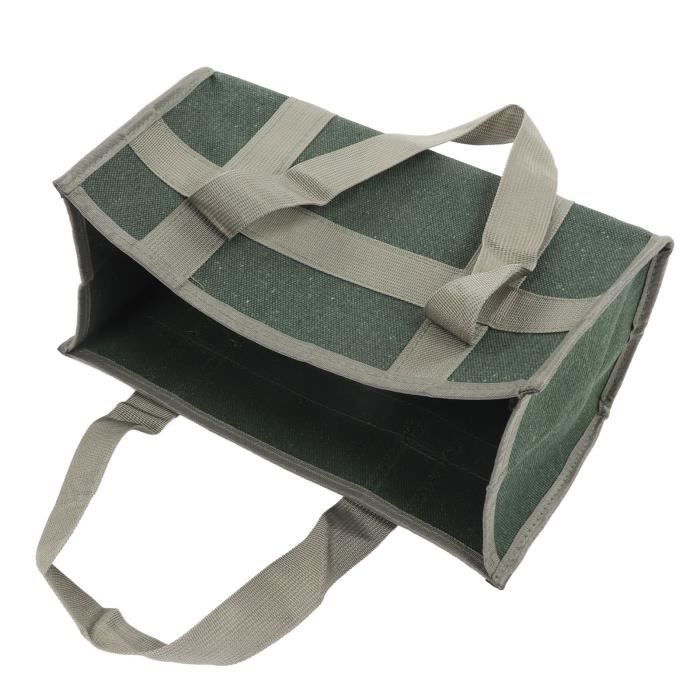 Sac Outils Jardin Bonsaï Toile Roulant 10 Poches - Sac Rangement Outils Jardinage Portable