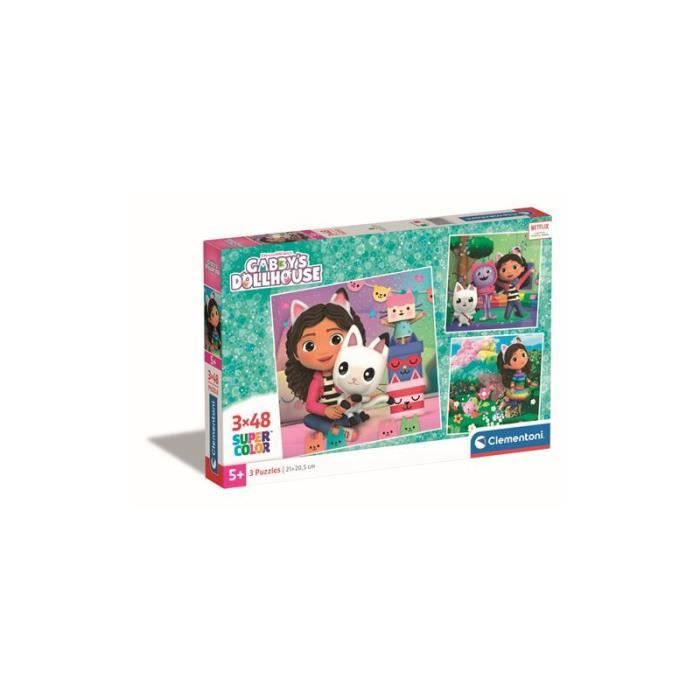 Puzzle - CLEMENTONI - Gabby s Dollhouse - 144 pièces - Multicolore - 3 ...