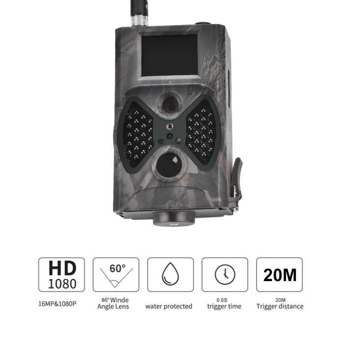 Caméra De Surveillance 1,3 MP Avec Vision Nocturne Infrarouge 8 LEDs (modèle 205IR), Noir